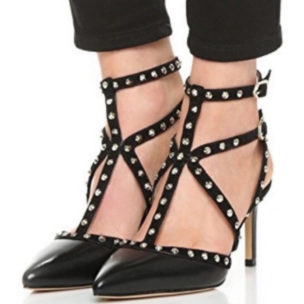 Sam Edelman Ocie Leather studded heels size 7.5